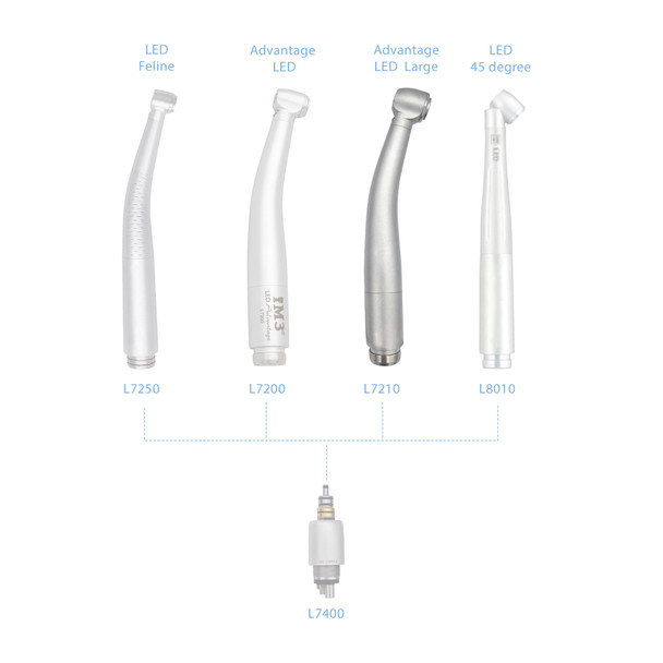 High speed håndstykke   LARGE, m. LED lys.1